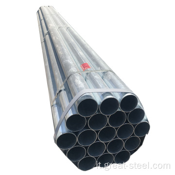 SS400 B ERW tubo in acciaio zincato immerso